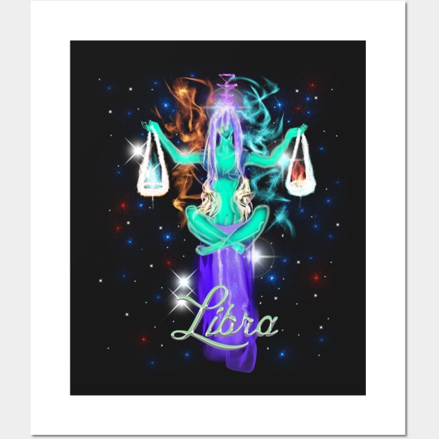 Libra Astrology Zodiac Constellation Horoscope Artwork Wall Art by starchildsdesigns